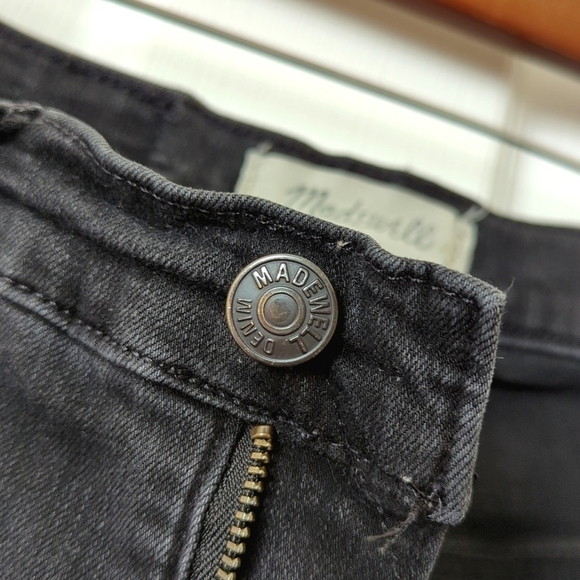 Madewell Roadtripper Classic High Waisted Ankle Cropped Skinny Jeans Black 26 - Picture 11 of 16